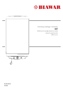 Instrukcja Biawar HIT OW-E 80.5 Bojler