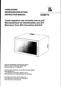 Manual ETNA ECM172 Microwave