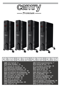 Brugsanvisning Camry CR 7813 Varmeblæser