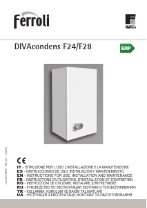 Manual de uso Ferroli DIVAcondens F24 Caldera de calefacción central