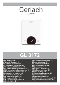 Manuál Gerlach GL 3172s Kuchyňská váha