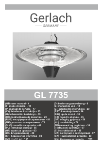 Manual Gerlach GL 7735 Patio Heater