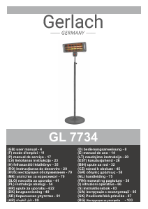 Manuál Gerlach GL 7734 Venkovní tepelný zářič