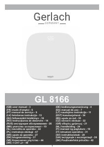 Εγχειρίδιο Gerlach GL 8166 Ζυγαριά