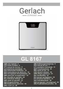 Használati útmutató Gerlach GL 8167s Mérleg