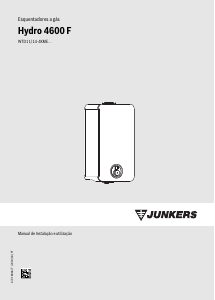 Manual Junkers WTD 14-4 KME 23 Hydro 4600 F Esquentador a gás