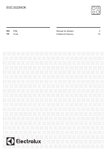 Kullanım kılavuzu Electrolux EGC3322NOK Ocak