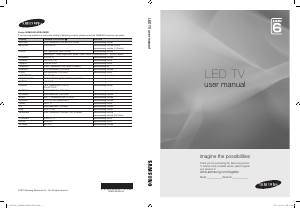 Manual de uso Samsung UE46C6540SW Televisor de LED