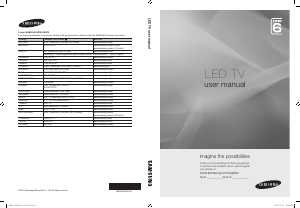 Manual de uso Samsung UE40C6600UW Televisor de LED