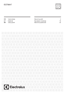 Manuál Electrolux EGT6647LOK Varná deska