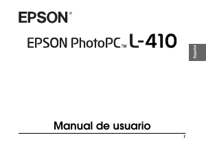 Manual de uso Epson PhotoPC L-410 Cámara digital