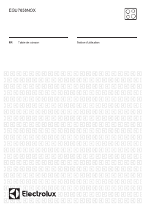 Mode d’emploi Electrolux EGU7658NOX Table de cuisson