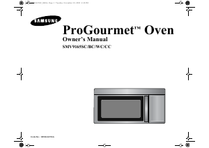 Manual Samsung SMV9165SC Microwave