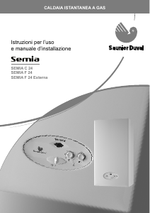 Manuale Saunier Duval Semia F 24 Externa Caldaia per riscaldamento centralizzato