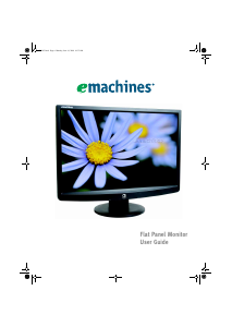 Handleiding eMachines E161HQ LCD monitor