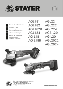 Handleiding Stayer AGB L20 Haakse slijpmachine