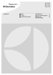 Manual de uso Electrolux EHD60100P Placa