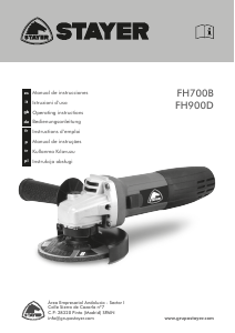Manuale Stayer FH 900 D Smerigliatrice angolare