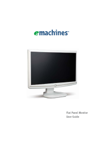 Manual eMachines E182HL LCD Monitor