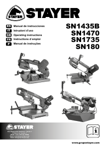 Manual Stayer SN 1435 B Serra de fita