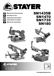 Manual Stayer SN 1735 Serra de fita