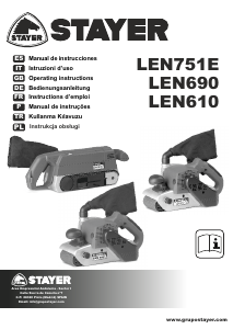 Manual de uso Stayer LEN 610 Lijadora de banda