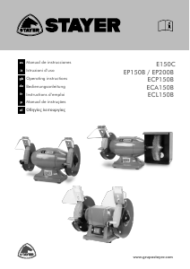 Manuale Stayer ECP 150 B Smerigliatrice da banco