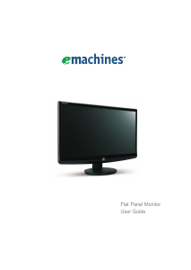 Manual eMachines E183HV LCD Monitor