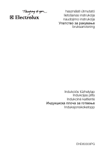 Használati útmutató Electrolux EHD80300PG Főzőlap