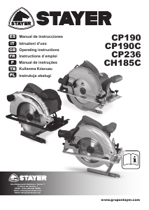 Manuale Stayer CP 190 C Sega circolare