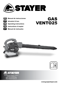 Manual de uso Stayer Gas Vento 25 Soplador de hojas