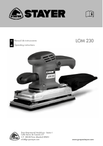 Manual Stayer LOM 230 Orbital Sander