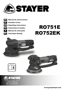 Instrukcja Stayer RO 752 E K Szlifierka mimośrodowa