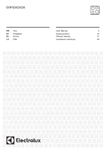 Manual Electrolux EHF6342XOK Hob
