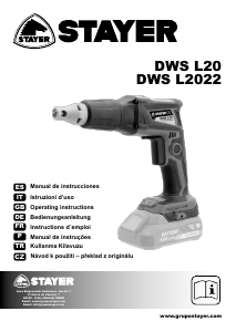 Manual de uso Stayer DWS L20 Atornillador
