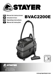 Manual Stayer BVAC 2200 E Vacuum Cleaner