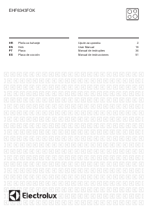 Manual de uso Electrolux EHF6343FOK Placa