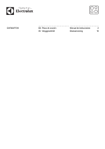 Manual de uso Electrolux EHF6547FOK Placa