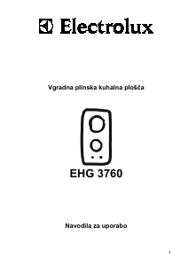Priročnik Electrolux EHG3760X Grelna plošča