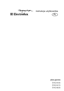 Instrukcja Electrolux EHG6415X Płyta do zabudowy