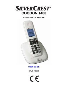 Manual SilverCrest COCOON 1400 Wireless Phone