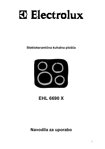 Priročnik Electrolux EHL6690X Grelna plošča
