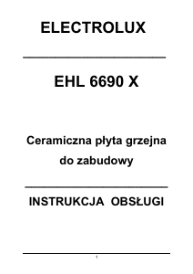 Instrukcja Electrolux EHL6690X Płyta do zabudowy