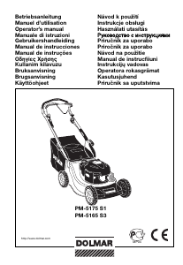 Manual Dolmar PM-5165 S3 Mașină de tuns iarbă