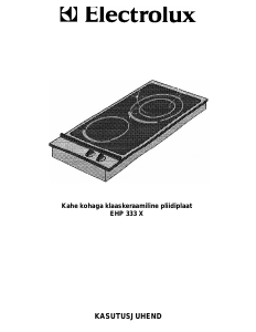 Kasutusjuhend Electrolux EHP333X Pliidiplaat