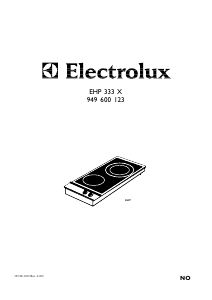 Bruksanvisning Electrolux EHP333X Kokeplate