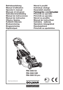 Bruksanvisning Dolmar PM-5365 S3 pro Gräsklippare