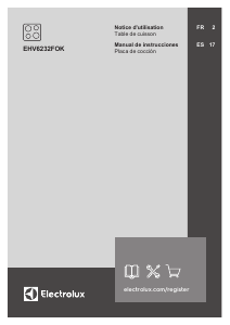 Manual de uso Electrolux EHV6232FOK Placa
