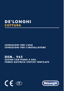 Manuale DeLonghi DEMW 965 Cucina