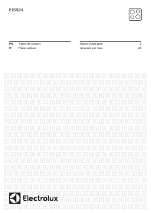 Manuale Electrolux EIS824 Piano cottura